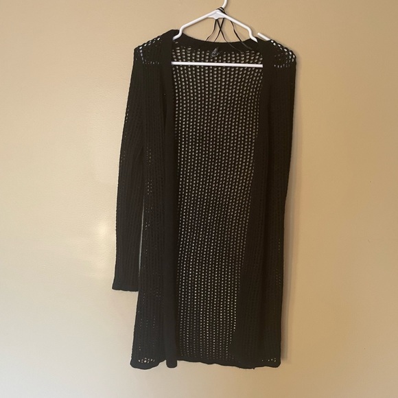 Sweaters | Holey Black Cardigan | Poshmark